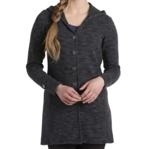 Kuhl Sweaters - KÜHL Women's Isla Long Hooded Sweater Jacket Dark Gray Size XL Extra Large